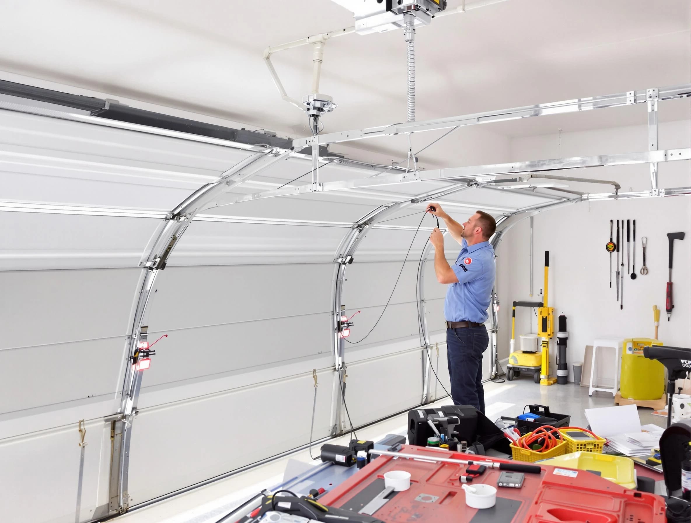 Garage door cable repair service by Washington Garage Door Repair in Washington