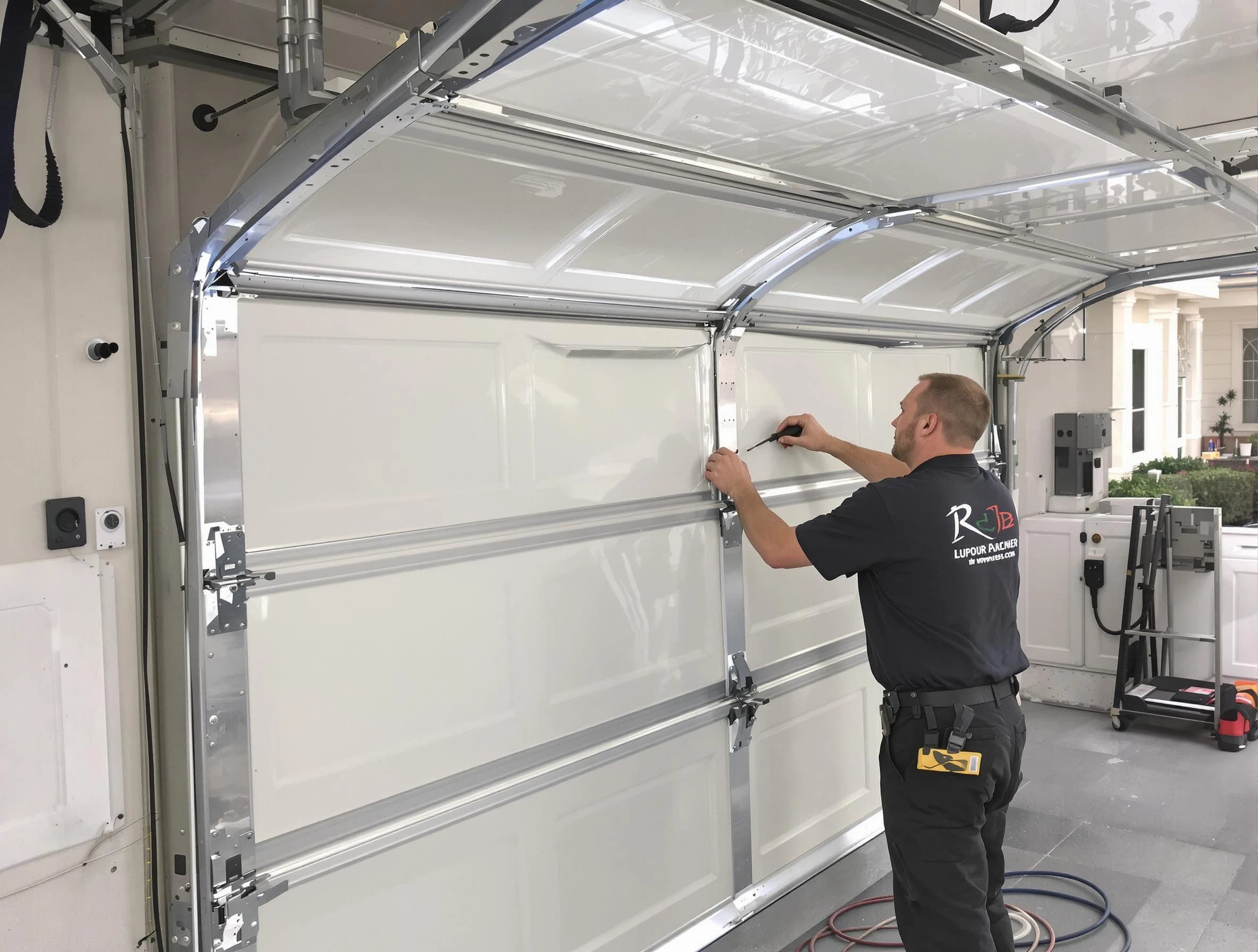 Washington Garage Door Repair professional performing panel repair in Washington