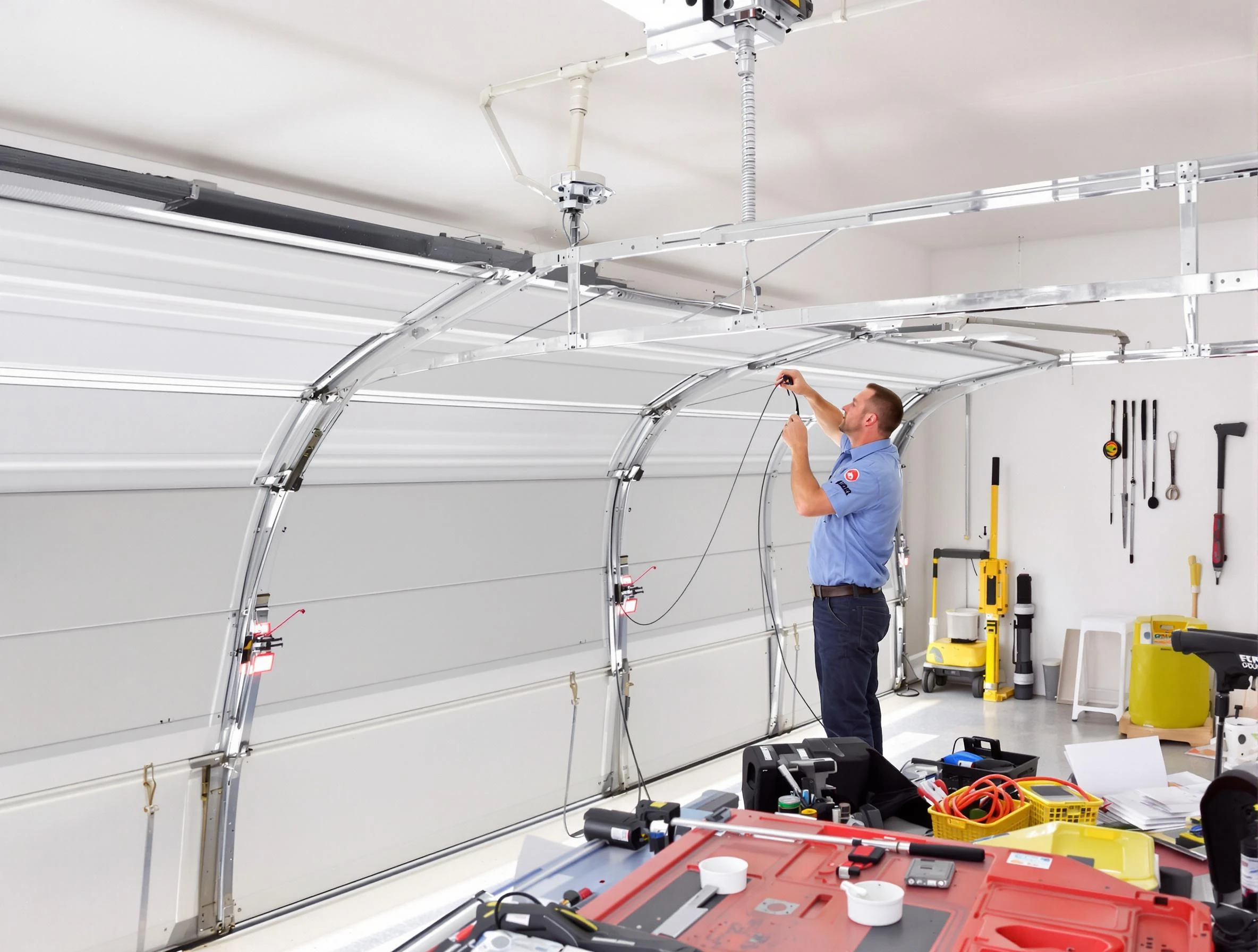 Garage door cable repair service by Washington Garage Door Repair in Washington