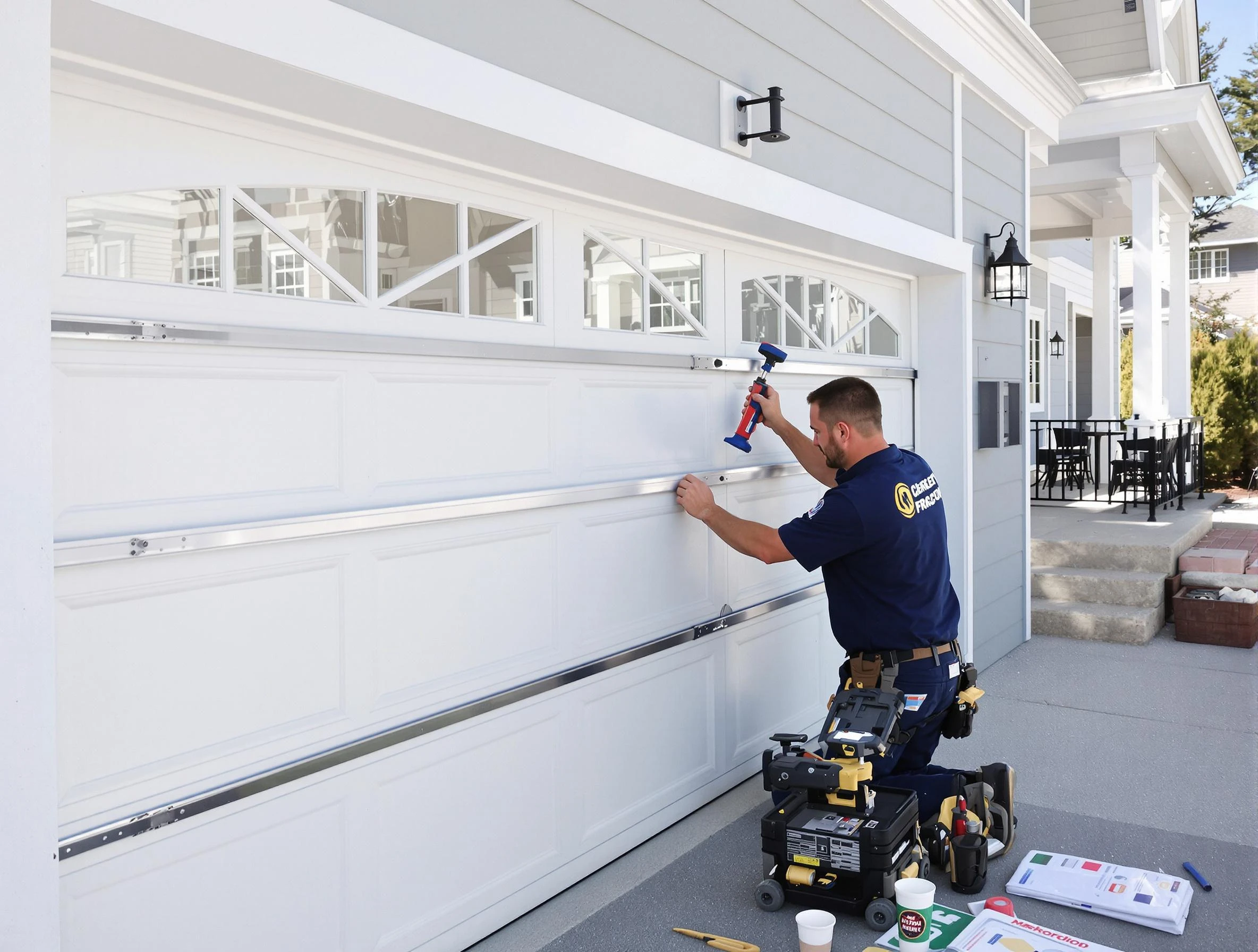 Professional garage door installation by Washington Garage Door Repair in Washington
