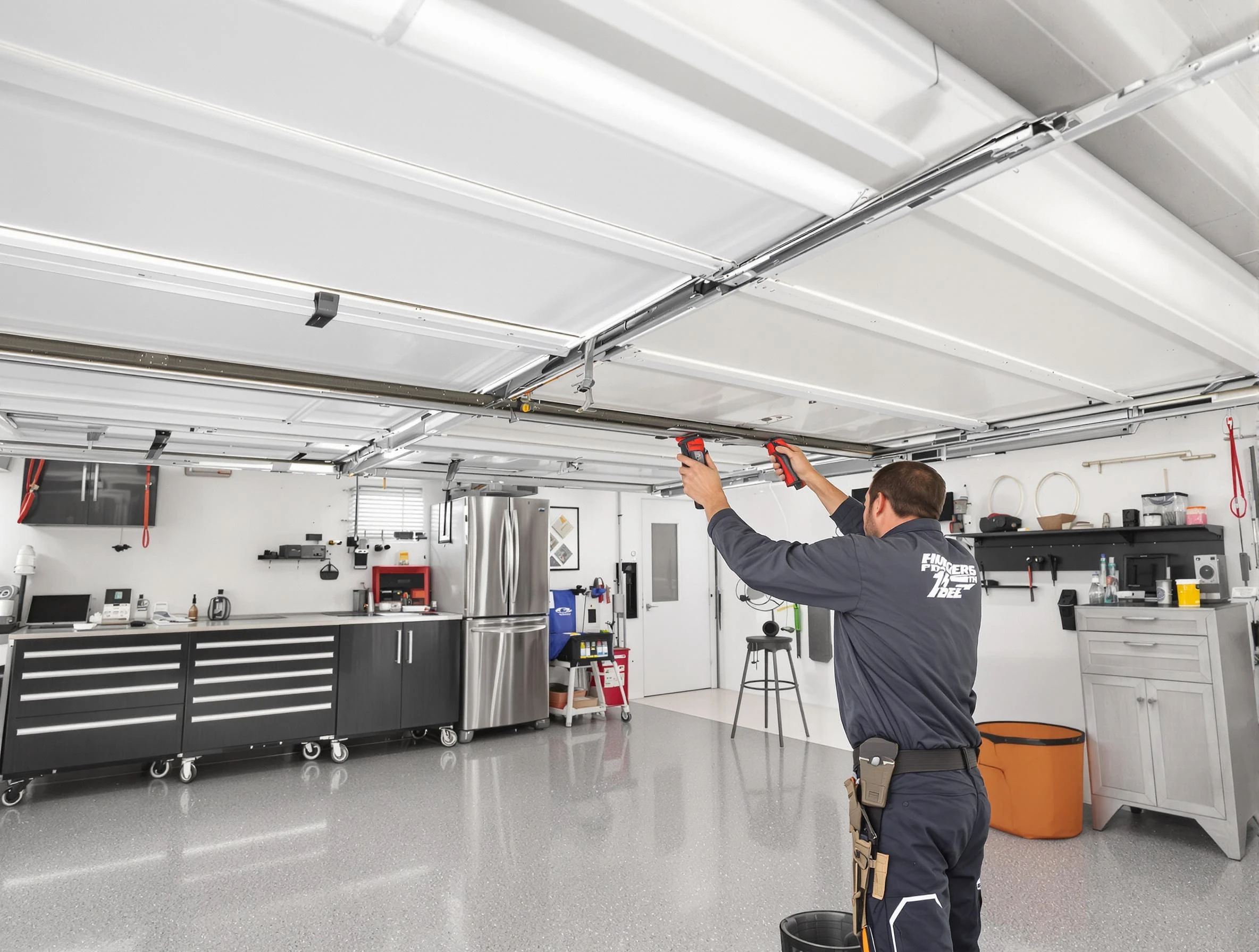 Overhead garage door repair service by Washington Garage Door Repair in Washington
